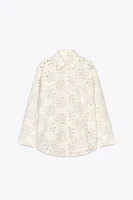 CHEMISE BRODERIES PERFORÉES GOMMÉES
