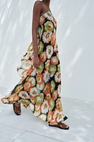 ZW COLLECTION ASYMMETRIC PRINT DRESS