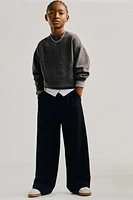 TURNED-DOWN WAIST PANTS