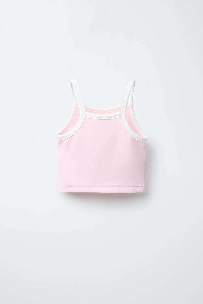 T-SHIRT À BRETELLES AVEC MODAL