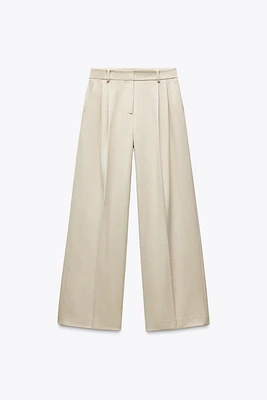 WIDE LEG PANTS WITH DARTS