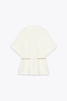 CHEMISE SAFARI LACET AVEC RAMIE
