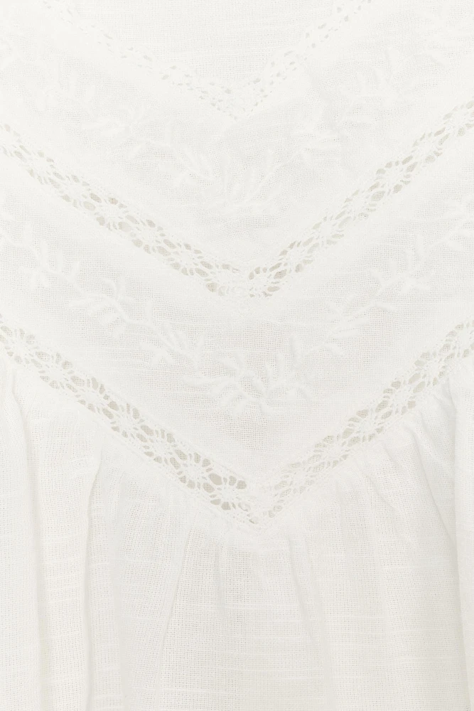 EMBROIDERED COTTON TOP