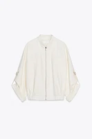VESTE À MANCHES RETROUSSÉES EN LIN