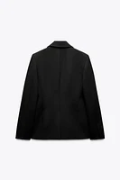 FITTED BLAZER WITH SHOULDER PADS ZW COLLECTION