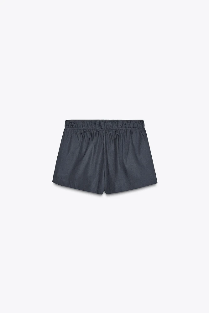 SHORT EN POPELINE