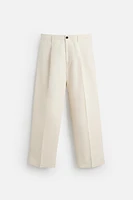 PLEATED SUIT PANTS