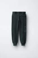 WASHED EFFECT JOGGER PANTS