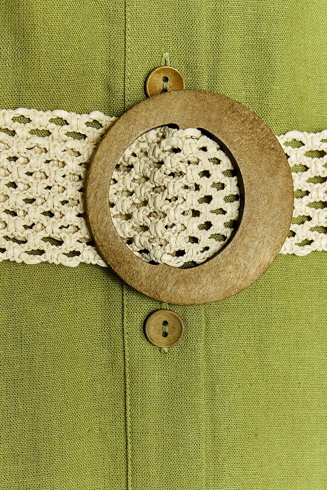 ROBE COURTE AVEC LIN