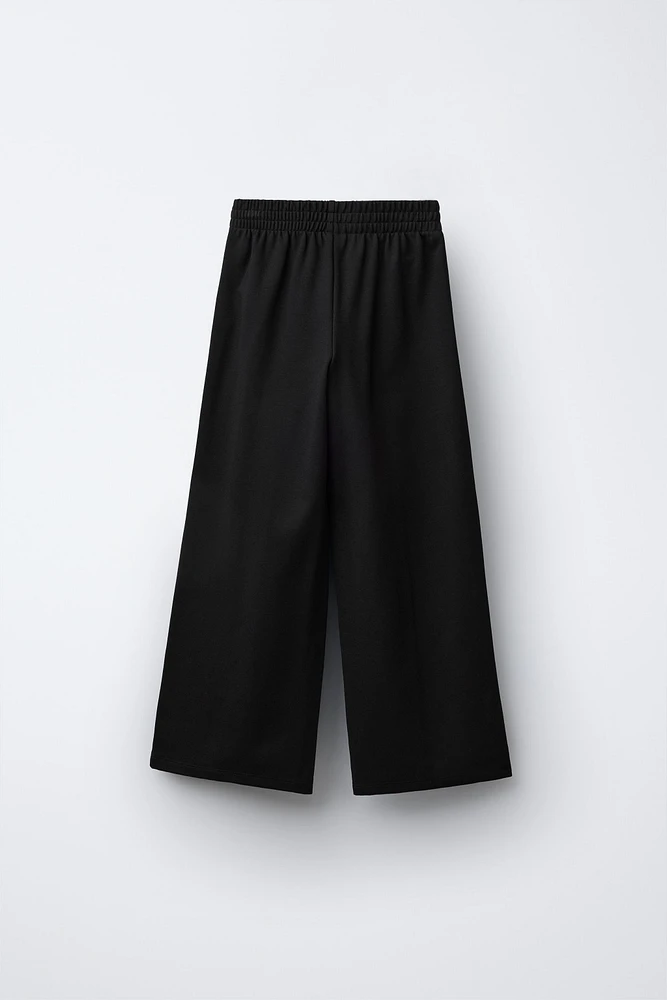 WIDE LEG SEAM DETAIL PANTS