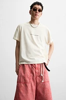 WASHED PRINT T-SHIRT