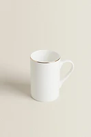 RIMMED BONE CHINA MUG