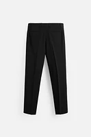 WOOL BLEND TUXEDO SUIT PANTS