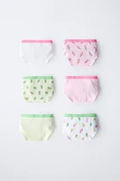 6- ANS/ LOT DE SIX CULOTTES GLACES