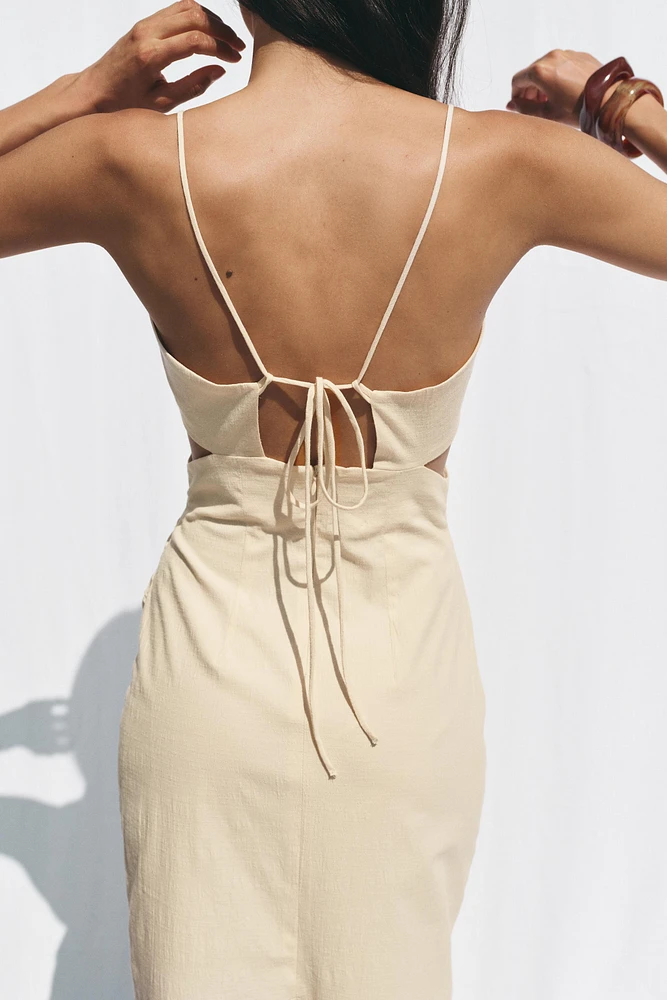 ROBE MI-LONGUE RUSTIQUE AJOURÉE