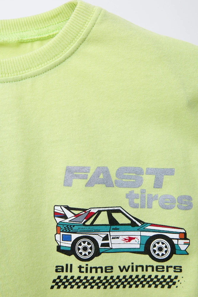 T-SHIRT IMPRIMÉ VOITURE