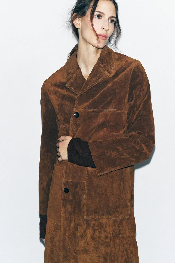 ZW COLLECTION LIMITED EDITION 100% SUEDE COAT