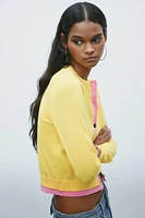GILET EN MAILLE COLOR BLOCK