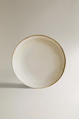 ASSIETTE PLATE GRÈS