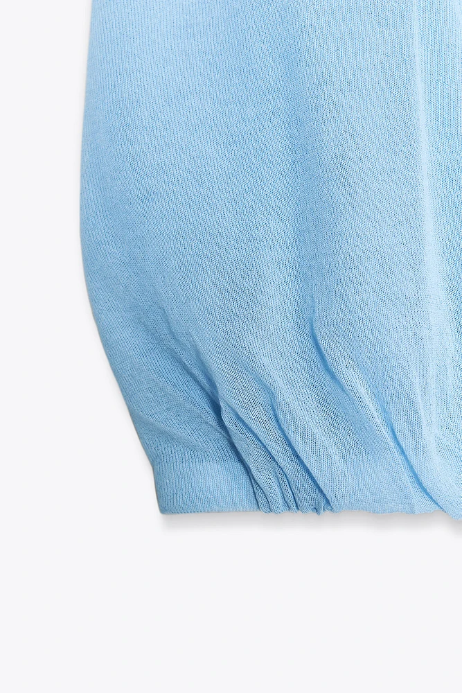 TOP POLO EN MAILLE