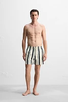 STRIPED MID-LENGTH SWIMSUIT