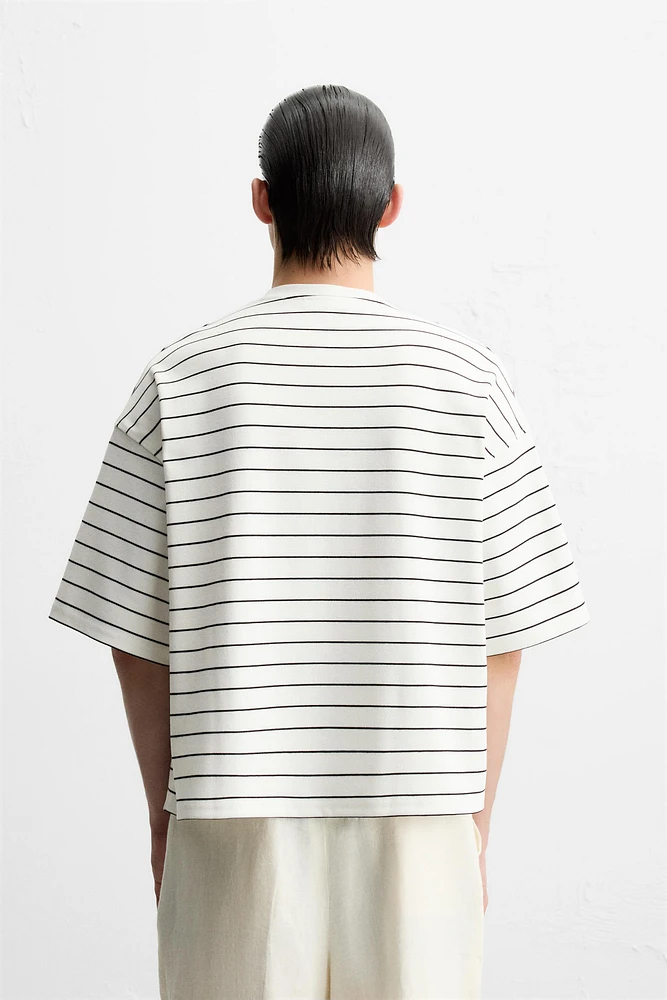 T-SHIRT BOXY FIT À RAYURES