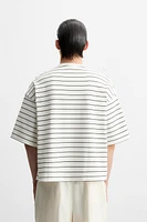 T-SHIRT BOXY FIT À RAYURES