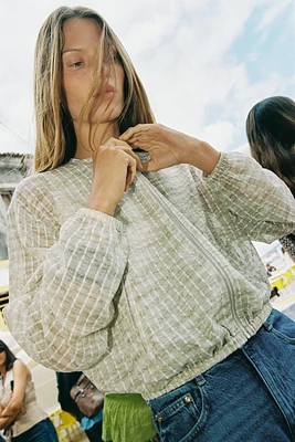 BLOUSON FLUIDE EN ORGANZA