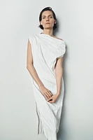 ZW COLLECTION ASYMMETRIC WRINKLED DRESS