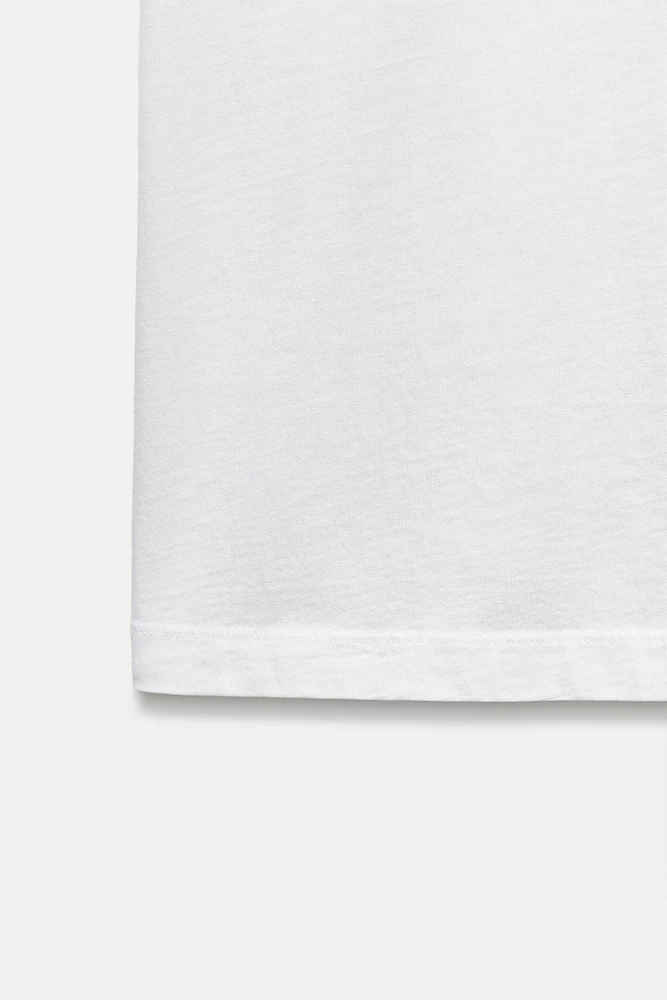 ENZYME FINISH COTTON T-SHIRT