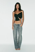 MAXI BOW CROP TOP