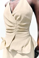COMBINAISON LONGUE HALTER EFFET DEUX PIÈCES