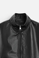 FAUX LEATHER JACKET