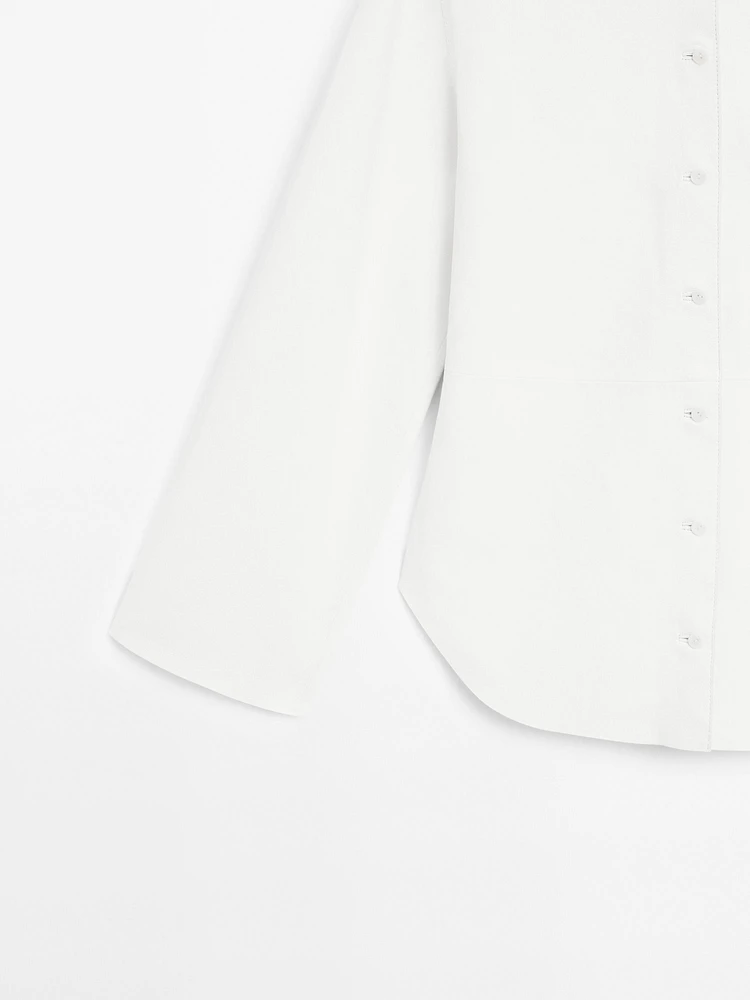 Chemise cintrée en cuir et daim - Limited Edition