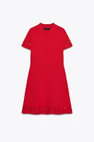 ROBE COURTE EN MAILLE