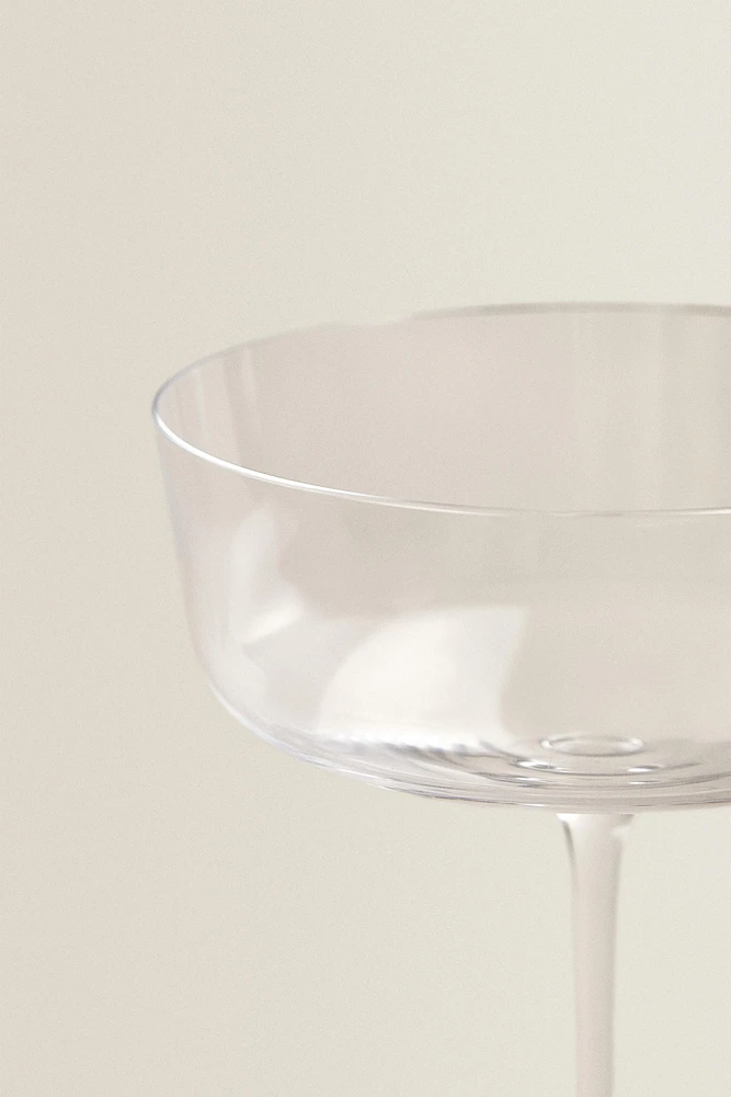 COUPE À CAVA VERRE SOUFFLÉ CRISTALLIN