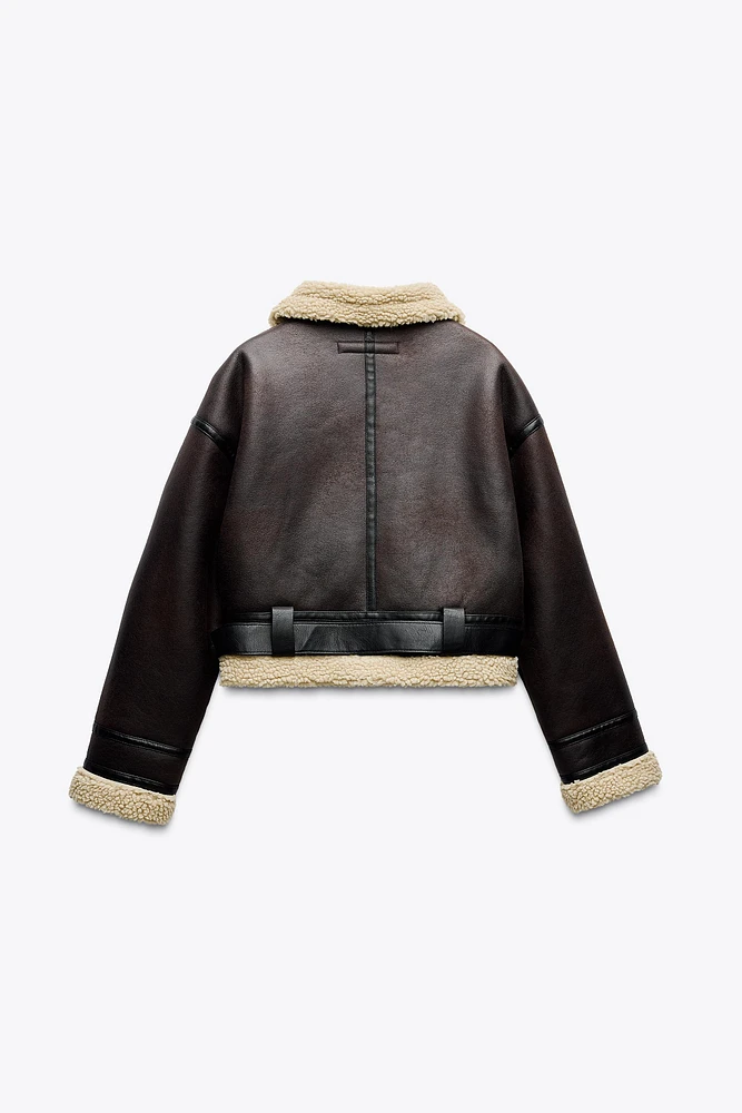 BLOUSON COURT DOUBLE FACE