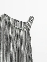 Top en maille à rayures