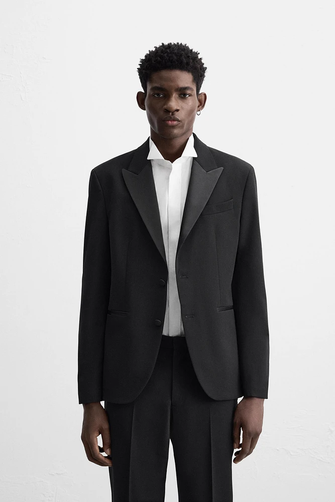 BLAZER COSTUME SMOKING AVEC LAINE