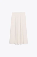 CREPE MIDI SKIRT