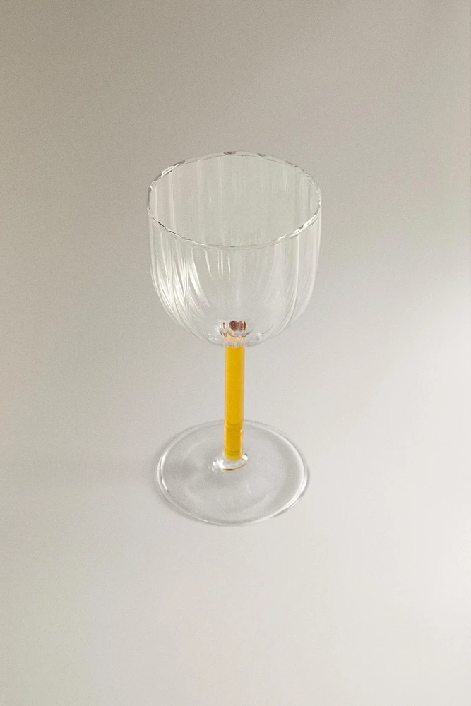 BOROSILICATE GLASS WITH COLORED STEM