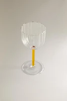 BOROSILICATE GLASS WITH COLORED STEM