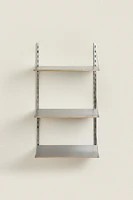 BOOKCASE WITH STEEL SHELVES