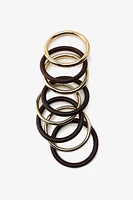 PACK OF WOODEN RIGID BRACELETS