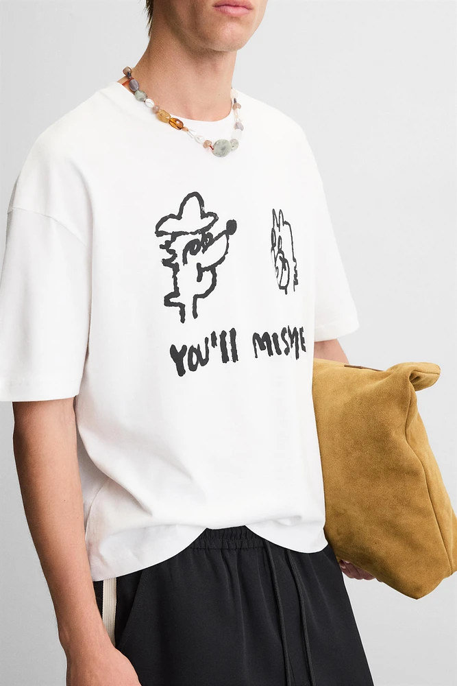 T-SHIRT IMPRIMÉ COMBIN