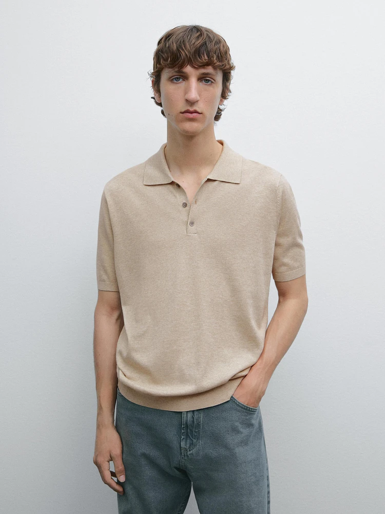 Polo en maille de coton