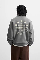 TEXT WASHED SWEATSHIRT