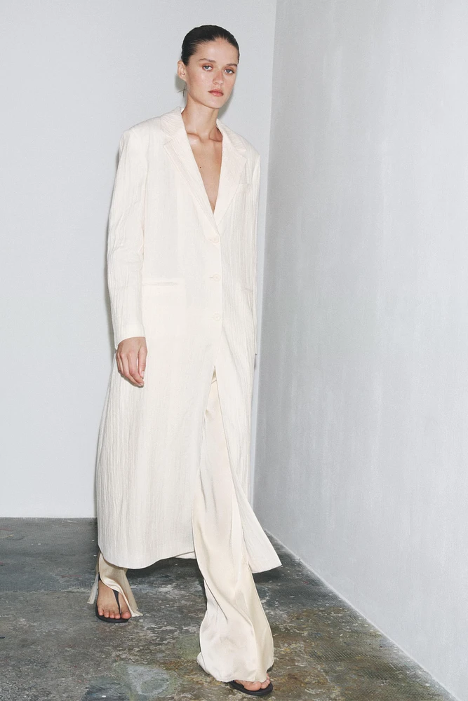 ZW COLLECTION LINEN FROCK COAT