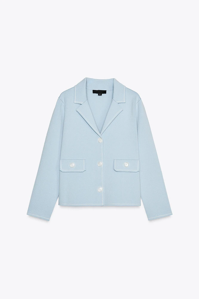 TRIM KNIT JACKET