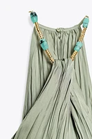 TOP HALTER SATINÉ FANTAISIE